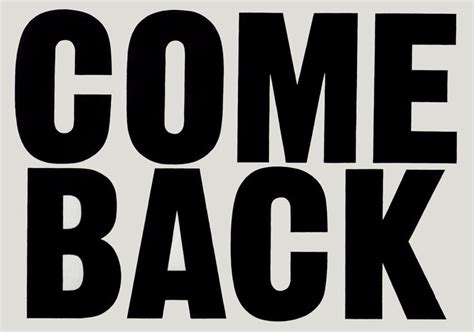 comeback or come back